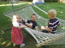 Another hammock picture. They were having a screaming contest.