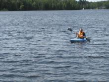 Kayaking into deeper waters