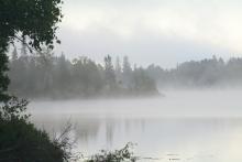 The morning mist facing south